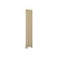 Terma 1800 x 370mm Brushed Brass Vertical Designer Radiator