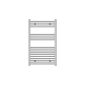 Flomasta 1000 x 600mm Chrome Flat Heated Towel Radiator