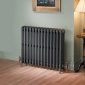 Kartell cast iron gloss black radiator feet pair