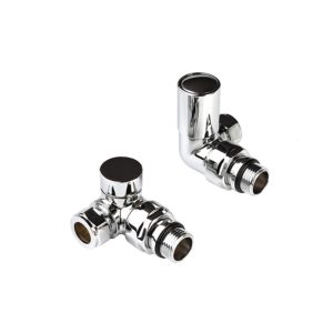 Kartell Corner Polished Chrome Manual Radiator Valve