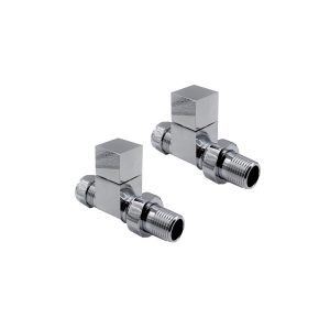 Kartell Cube Straight Chrome Manual Radiator Valve