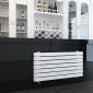 Kartell Denver 500 x 1000mm White Designer Rail with Curved-Edge Bars