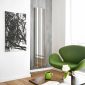Kartell Florida 1800 x 290mm vertical polished stainless steel radiator with slim flat panels