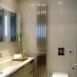 Kartell Idaho 1500 x 240mm brushed steel designer radiator with vertical flat bars