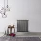 Kartell Laser Klassic 600 x 644mm raw metal 2 column 14 section radiator with traditional rounded columns