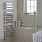 Kartell Newark 1300 x 500mm chrome flat panel radiator with two open sections and sleek flat panels