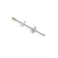 Kartell aluminium retaining stay in a lightweight silver aluminium finish for securing radiators