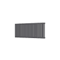 Scudo Bravo wide horizontal single panel designer radiator 600 x1430mm in white with flat modern panels
