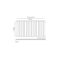Scudo Bravo White Designer Radiator 600 x 886mm available on Find Cheap Radiators