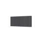 Scudo Bravo 600 x 1430mm anthracite double panel horizontal designer radiator with slim flat panels