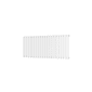 Scudo Bravo wide horizontal single panel designer radiator 600 x 1430mm in white with flat modern panels