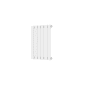 Scudo Bravo horizontal single panel designer radiator 600 x 410mm in white with compact flat panel design