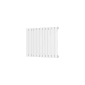 Scudo Bravo horizontal single panel designer radiator 600 x 750mm in white with slim flat panels