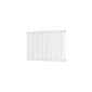 Scudo Bravo horizontal single panel designer radiator 600 x 886mm in white with minimalist flat panels
