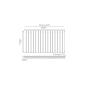 Scudo Bravo Anthracite Double Designer Radiator 600 x 1158mm available on Find Cheap Radiators