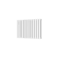 Scudo Bravo 600 x 886mm white double panel horizontal designer radiator with slim flat panels