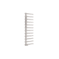 Scudo Carlo 1750 x 500mm chrome designer towel rail with horizontal round bars and two vertical side columns