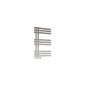 Scudo Elizabeth 800 x 500mm chrome designer towel rail with open-ended horizontal flat bars