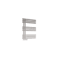 Scudo Elizabeth 800 x 600mm chrome designer towel rail with open-ended horizontal flat bars