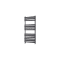 Scudo Instyle 1200 x 500mm anthracite towel rail with oval bars