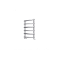 Scudo Izem 850 x 600mm chrome designer towel radiator with round bars