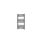 Scudo Strive 1000 x 600mm anthracite heated towel rail with two open sections