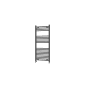 Scudo Strive 1200 x 500mm anthracite heated towel radiator with two open sections