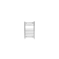 Scudo Strive 800 x 400mm chrome heated towel radiator with one open section