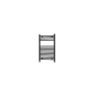 Scudo Strive 800 x 500mm anthracite heated towel radiator with one open section