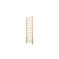 Tall brushed brass Scudo Vibe 1600 x 500mm heated towel rail with modern ladder design