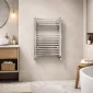 Kartell square chrome towel rail 800 x 600mm