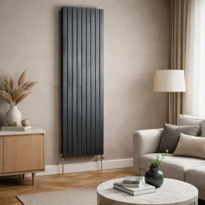 Kartell Boston 1600 x 560mm Anthracite Flat Panel Single Radiator
