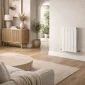 Kartell Vermont white flat panel designer radiator 672 x 400mm