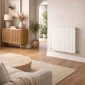 Kartell Vermont white flat panel designer radiator 672 x 640mm