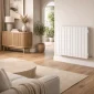 Kartell Vermont white flat panel designer radiator 672 x 800mm