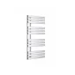 Kartell Oregon chrome flat panel towel rail angled view