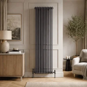 Scudo 2 Column 1800 x 515mm Anthracite Vertical Radiator