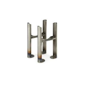 Scudo 3 Column Raw Metal Radiator Feet