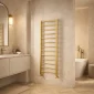 Scudo Vibe brushed brass towel rail 1200 x 500mm