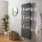 Kartell Venetian anthracite towel rail 1500 x 500mm