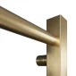 Scudo Vibe brushed brass towel rail close-up detail