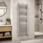 Kartell square chrome towel rail 1600 x 500mm