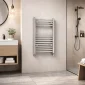 Kartell square chrome towel rail 800 x 500mm