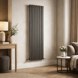 Kartell Aspen 1800 x 300mm Anthracite Vertical Double Radiator