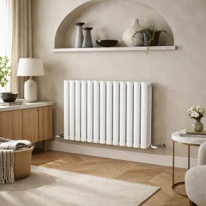 Kartell Aspen 600 x 1150mm Gloss White Double Panel Radiator