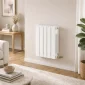 Kartell Vermont white flat panel designer radiator 572 x 400mm